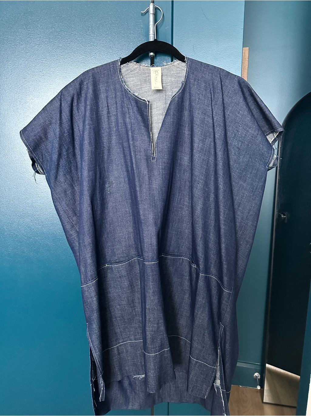 Zero + Maria Cornejo Indigo Denim Tunic Dress